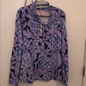 Lilly Pulitzer UPF 50+ Captain Pullover Sz S